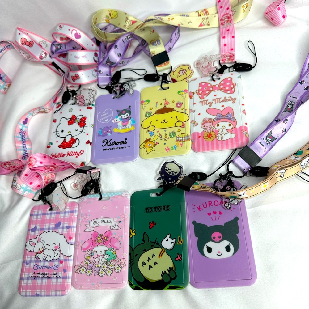 Sanrio Hello Kitty and Friends ID Badge Holder Keychain with Lanyard and Charm - Picture 11 of 12